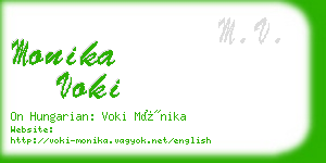 monika voki business card